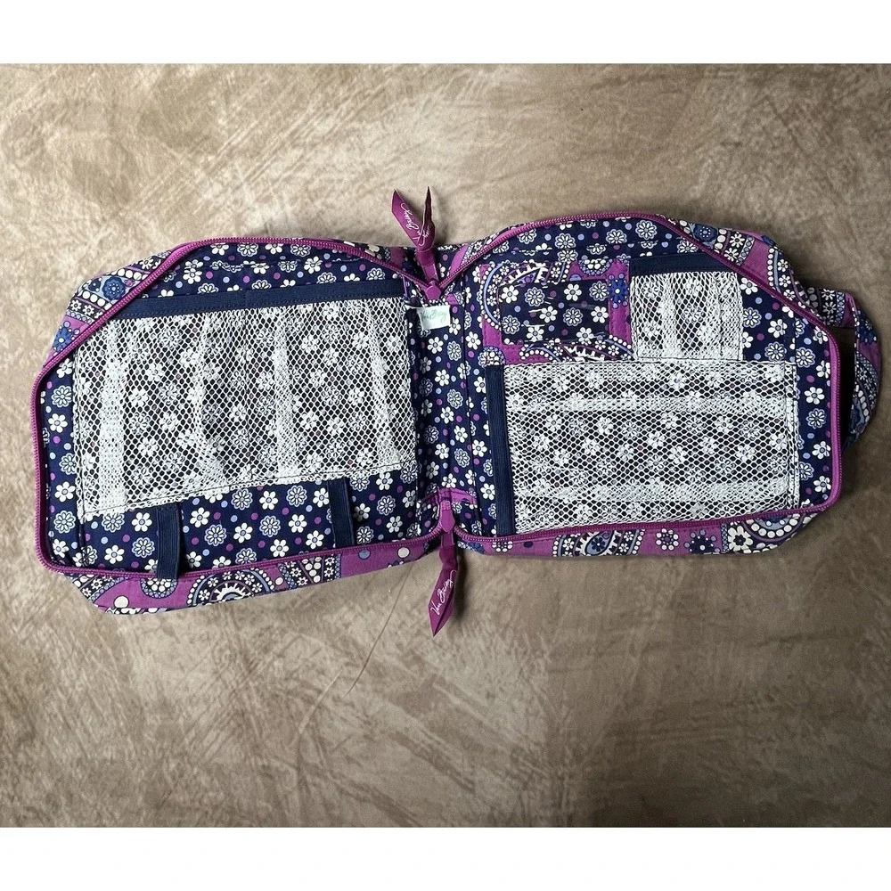 Purple With Blue Paisley Vera Bradley Cosmetic Organizer